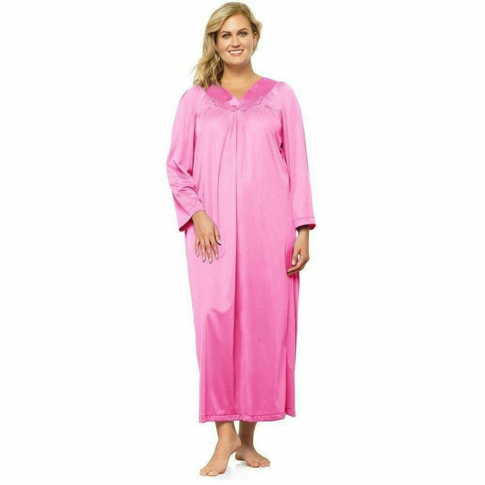 Plus Size LongSleeve Nylon Nightgown Style Gallery