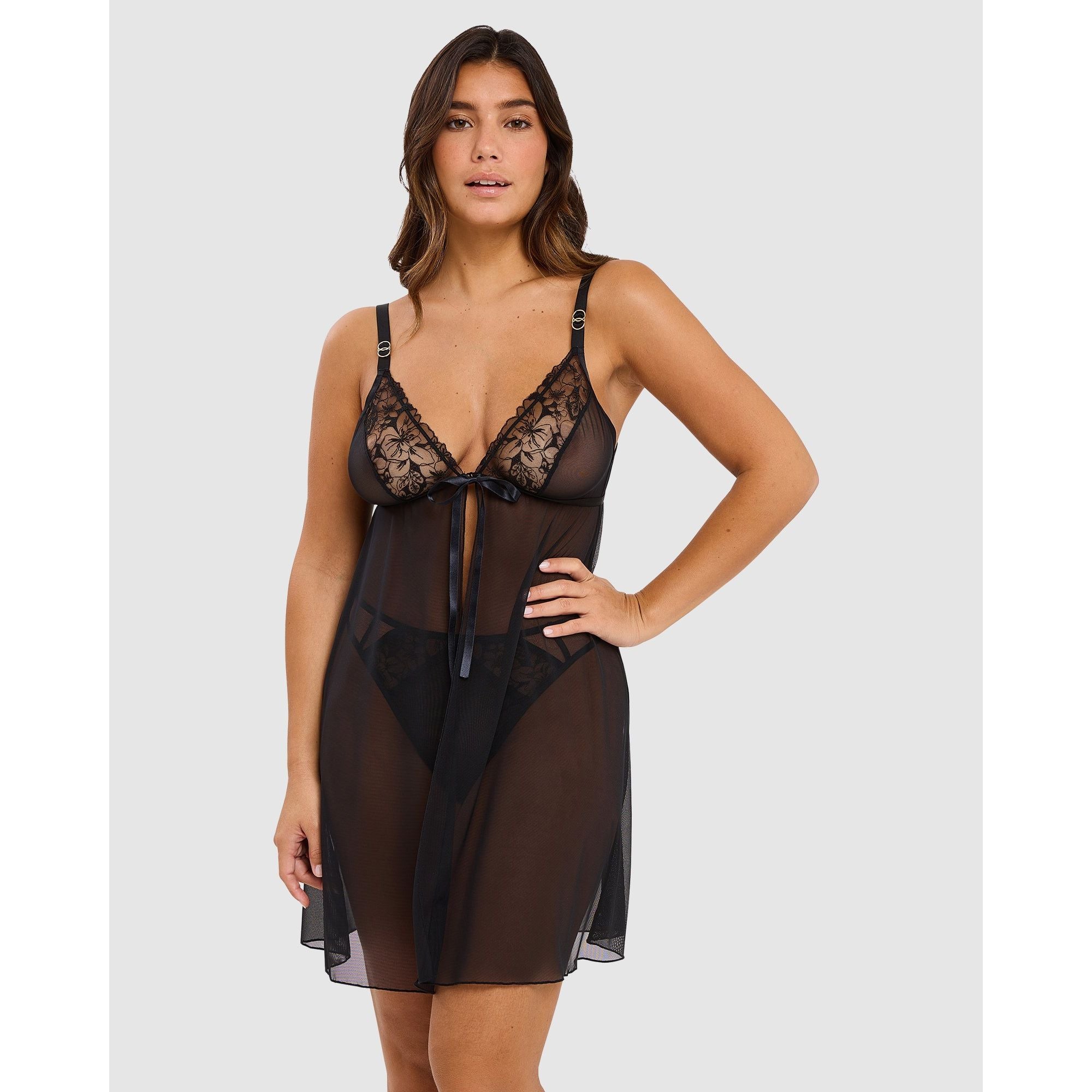 Deva Sheer Babydoll Chemise Nightdress