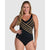 Buy 3D Stripes Padded Cup Shaping Swimsuit From Leonisa - Style Gallery