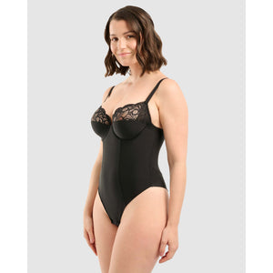 Ariane Underwire Thong Bodysuit With Lace - Style Gallery