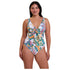 Fidji Knot Detail V Neck One-Piece Swimsuit
