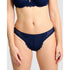 Attirance Low Rise Mesh & Lace Thong-Marine Blue
