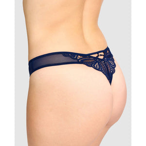 Attirance Low Rise Mesh & Lace Thong - Style Gallery