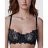 Entice Wired Sheer Lace Balconette Bra Black/Midnight