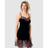 Lace Trim Chemise Cranberry Lace