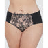 Entice Medium Rise Lace Front Brief Black/Nylon