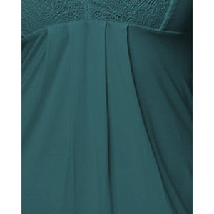 Viscose & Lace Thin Strap Chemise Nightdress - Style Gallery