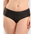 Unseen No Show Shorty Style Brazilian Brief-Black-Blush