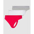 3 Pack Active Essentials Cotton Low Rise Thong Underwear