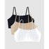 3-Pack Thin Strap Cotton Crop Top Bra