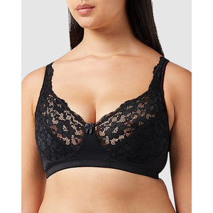 Cotton-Lined Wirefree Lace Bra - Style Gallery