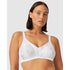 Satin Wide Strap Wireless Minimiser Bra