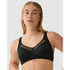 Comfortable Wide Strap Wirefree Bra With Mesh