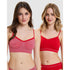 Zen Attitude Crop Top Style Wirefree Bralette - 2 Pack