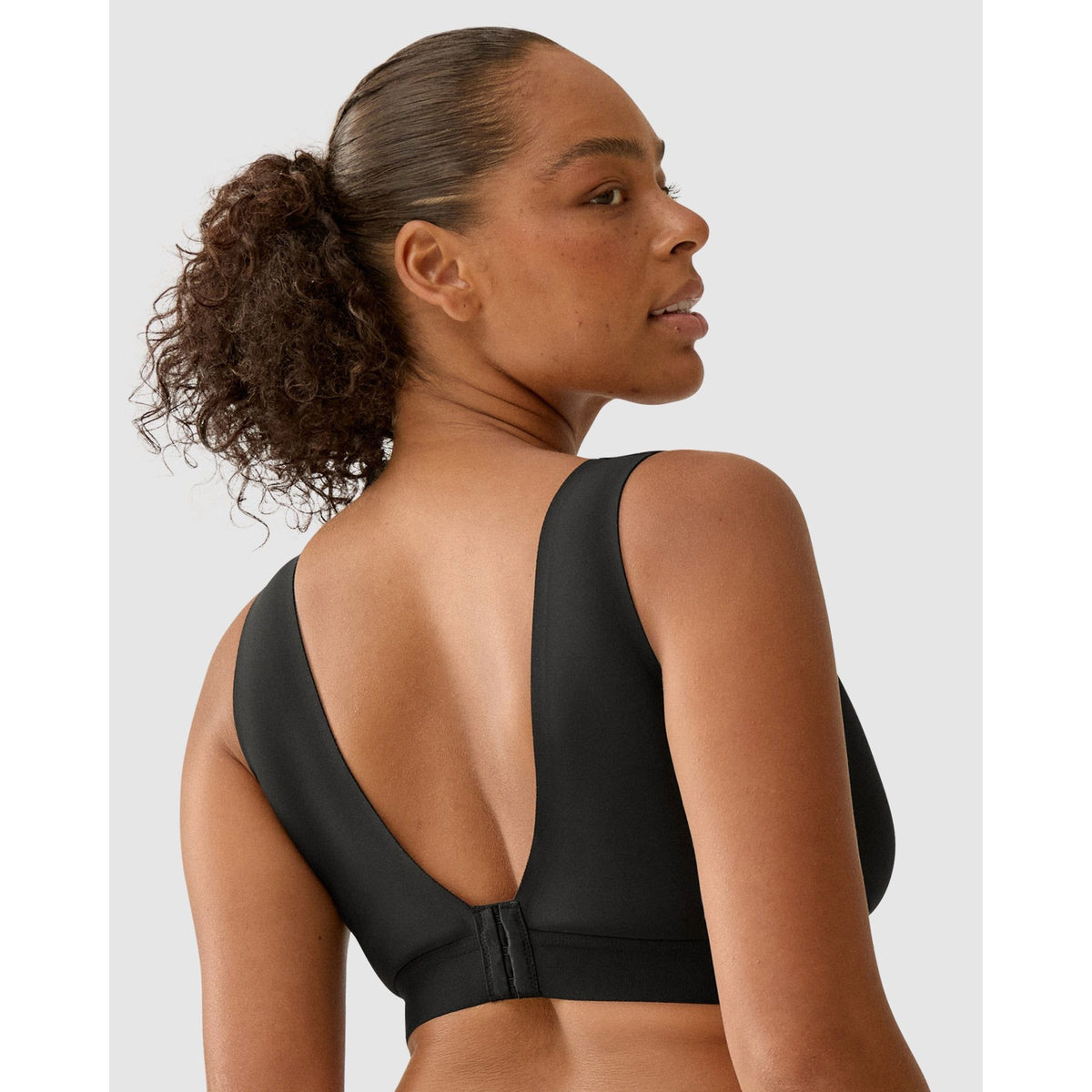 Back & Side Smoothing Wirefree Crop Top Bra