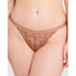 Arum Gloss Tanga Side Lace Hipster Brief-Mocha Mousse