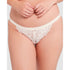 Arum Gloss Tanga Side Lace Hipster Brief-Powder Ivory