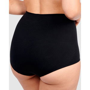 Ariane Essential Ribbed Microfibre High Waist Shaping Brief - Style Gallery