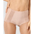 Perfect Shape High Waist Lace & Microfiber Brief-Nude