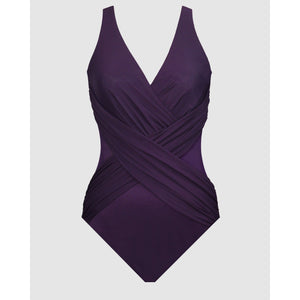Illusionists Crossover Draped Shaping Swimsuit - Style Gallery