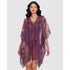Dynasty Sheer Chiffon Caftan Beach Cover Up
