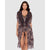Let's Be Fronds Sheer Beach Cover Up Kimono