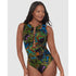 Amazonia Swizzle Underwire High Neck Swimsuit with Beads