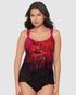 Petali Rosa Dazzle Underwired Draped Tankini Top