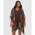 Pluma Orla Sheer Chiffon Caftan Beach Cover Up