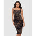 Bastet Diva Bodycon Sleeveless Midi Shaping Dress