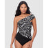 Sand Tracks Goddess One Shoulder Tummy Control Swimsuit