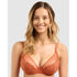 Lisa Unlined Full Cup Underwire Lace Bra-Cinnamon