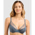 Lisa Unlined Full Cup Underwire Lace Bra-Vintage Indigo