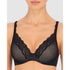 Beyond Wired Convertible-to-Racerback Lightly-Padded Lace Bra Black/Cafe