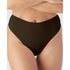 Light Shaping High Waist Everyday Shapewear Thong-Black