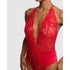 Fleur Thong Cut Halter Lace Lingerie Bodysuit