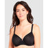 Perfect Curves Smooth Lace Wired T-Shirt Bra-Black