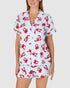 Printed Jersey Button Up Short Sleeve Short Pyjama Set
