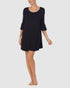 Modal Jersey 3/4 Sleeve Short Sleepshirt Nightgown