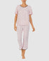 Modal Jersey Short Sleeve Cropped Long Pyjama Set