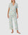 Printed Modal Button Up Short Sleeve Long Pyjama Set