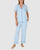 Printed Modal Button Up Short Sleeve Long Pyjama Set