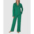 Printed Jersey Button Up Long Sleeve Long Pyjama Set