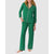 Printed Jersey Button Up 3/4 Sleeve Long Pyjama Set