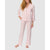 Printed Modal Jersey Button Up 3/4 Sleeve Long Pyjama Set