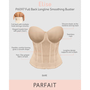 Elise Smoothing Strapless Longline Bustier Bra - Style Gallery