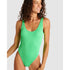 Popcorn Belmar Ribbed Low Back One-Piece Swimsuit