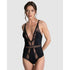 Rodeo Plunge Opaque & Lace Lingerie Bodysuit