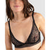 Jeanne Wirefree Sheer Triangle Lace Bralette