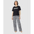 Logo Print Cotton Jersey Short Sleeve T-Shirt & Pant Pyjama Set